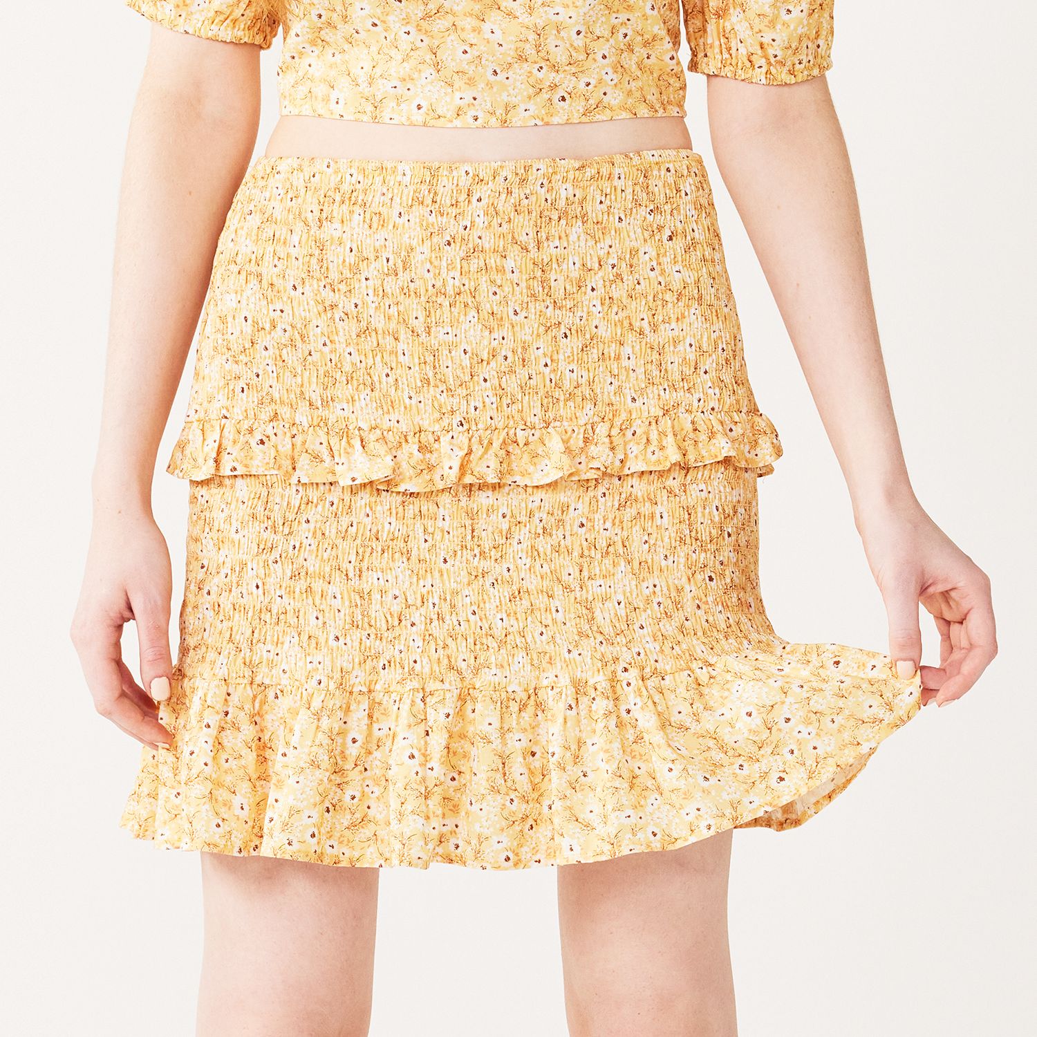 kohls yellow skirt