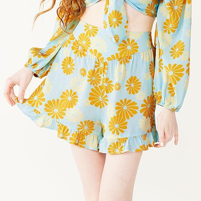 dress shorts juniors Juniors' Mable Contrast Binding A-Line Mini Dress W/Shorts  Shop Martins FC