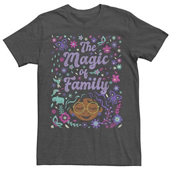 Disney's Encanto Men's The Magic Of Family Collage Poster Tee