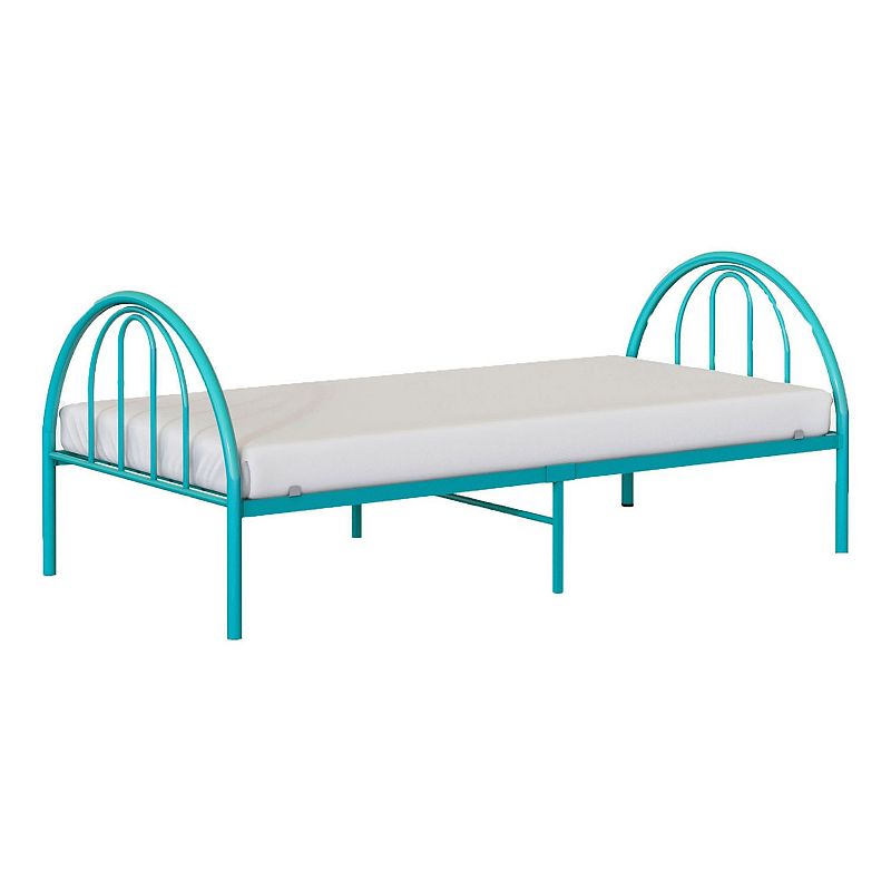 BK Furniture Brooklyn Metal Twin Bed, Green