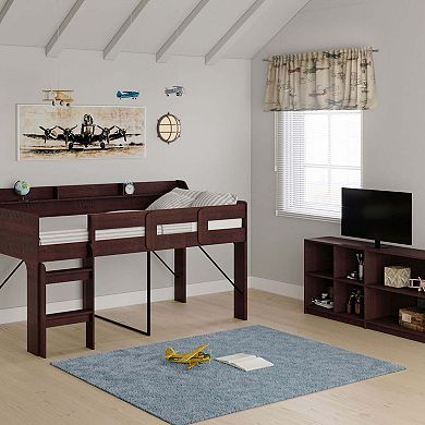 BK Furniture Hamilton Loft Bed with Storage Unit