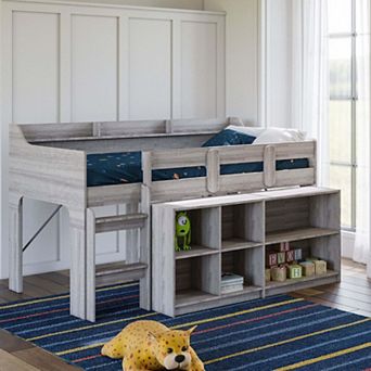 BK Furniture Hamilton Loft Bed with Storage Unit