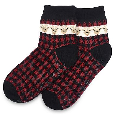 Women's GaaHuu® Jacquard Knit Cuffed Cabin Socks