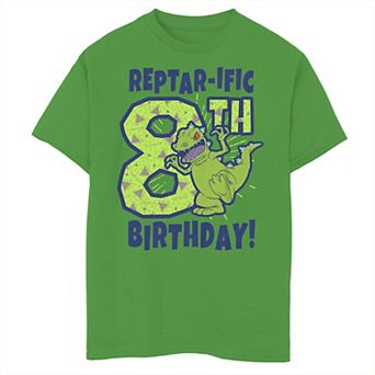 Boys 8-20 Rugrats Reptar 8th Birthday Graphic Tee