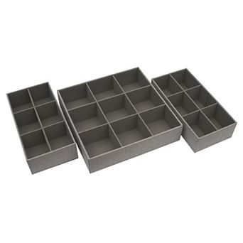 Household Essentials 2 pc Drawer Organizer Trays Set