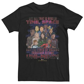 Men's Marvel Eternals Quote Group Poster Tee