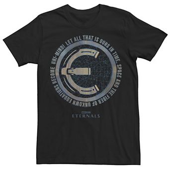Men's Marvel Eternals Circle Quote Logo Tee