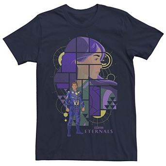 Men's Marvel Eternals Ikaris Dec Art Portrait Collage Tee