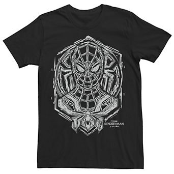 Men's Marvel Spider-Man No Way Home Sketch Bust Portrait Tee
