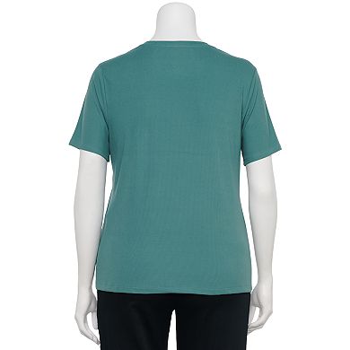 Plus Size Nine West Essential Crewneck Tee