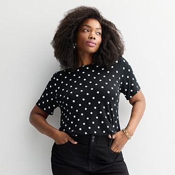 Plus Size Nine West Essential Crewneck Tee