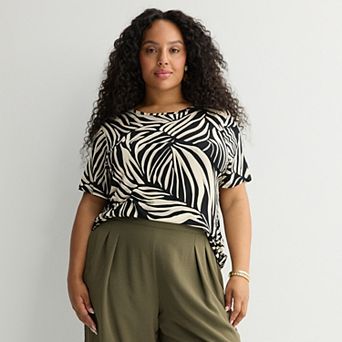 Plus Size Nine West Essential Crewneck Tee