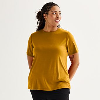 Plus Size Nine West Essential Crewneck Tee