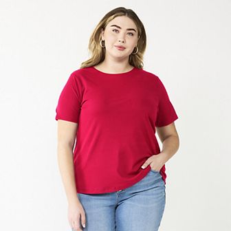 Plus Size Nine West Essential Crewneck Tee