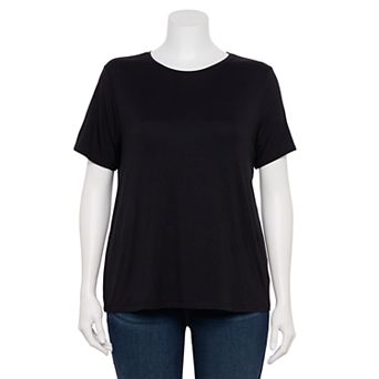 Plus Size Nine West Essential Crewneck Tee