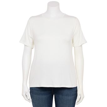 Plus Size Nine West Essential Crewneck Tee