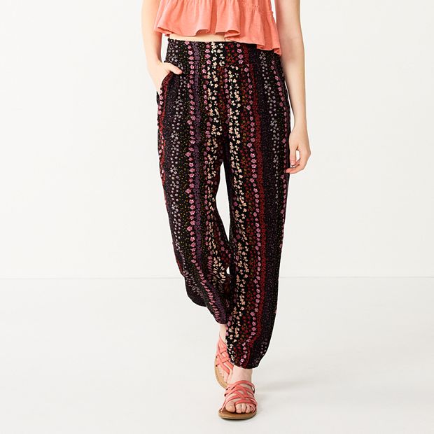 Hippie Rose Juniors' Cozy Waffle Jogger Pants (XS, Ethereal Plum) at   Women's Clothing store