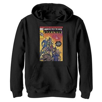 Boys 8-20 Marvel Eternals Retro Comic Cover Poster Hoodie