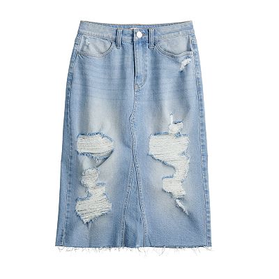 Midi jean skirt kohls hotsell