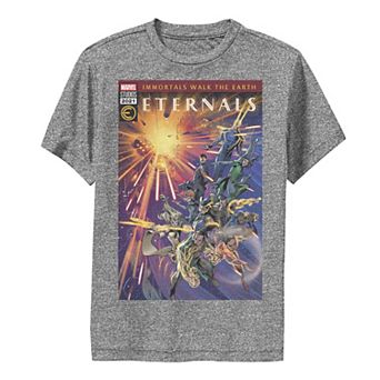 Boys 8-20 Marvel Eternals Comic Cover Style Team Poster Graphic Tee