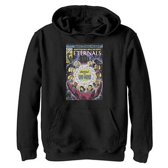 Boys 8-20 Marvel Eternals Immortals Walk The Earth Retro Comic Cover Hoodie