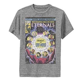 Boys 8-20 Marvel Eternals Immortals Walk The Earth Retro Comic Cover Graphic Tee