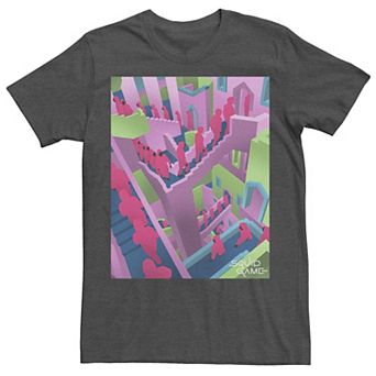 Men's Squid Game Colorful Staircase Tee