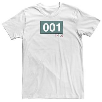 Men's Squid Game Player 001 Logo Tee