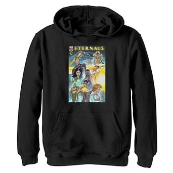 Boys 8-20 Marvel Eternals Colorful Group Comic Cover Hoodie