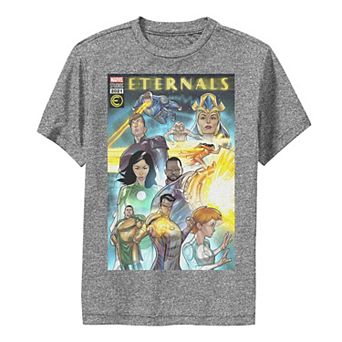 Boys 8-20 Marvel Eternals Colorful Group Comic Cover Graphic Tee
