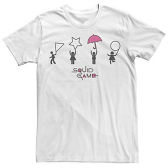 Men's Squid Game Umbrella Game Icons Tee