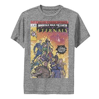 Boys 8-20 Marvel Eternals Retro Distressed Comic Cover Poster Graphic Tee