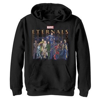 Boys 8-20 Marvel Eternals Title Stack Group Shot Hoodie