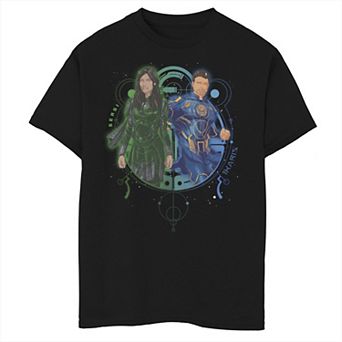 Boys 6-20 Marvel Eternals Sersi Ikaris Duo Color Splash Portrait Graphic Tee