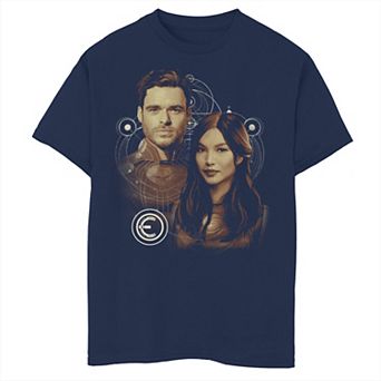 Boys 8-20 Marvel Eternals Ikaris And Sersi Portrait Graphic Tee