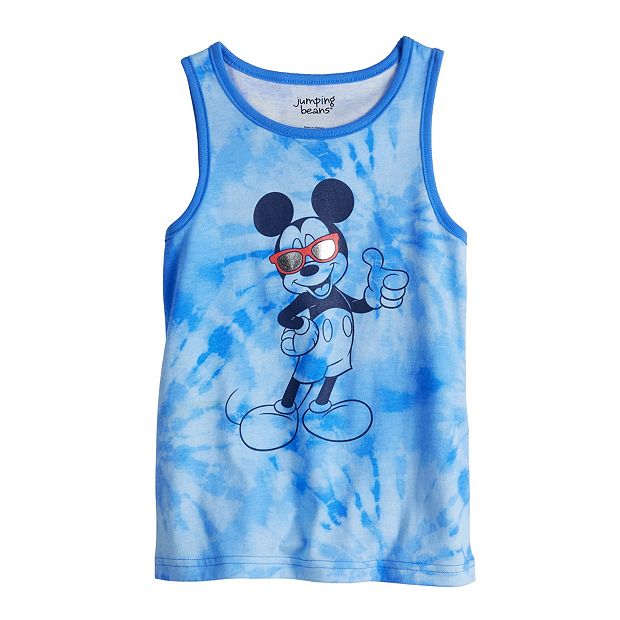Boys 4-12 Disney Tie Dye Mickey Mouse Graphic Tank Top by Jumping