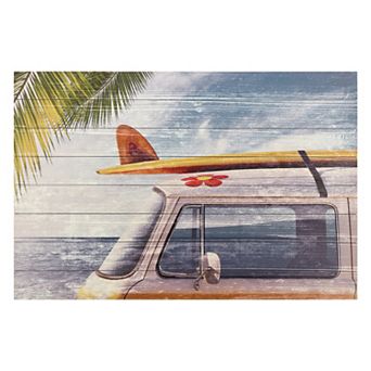 Beach Bound Arte de Legno Digital Print on Solid Wood Wall Art