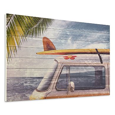 Beach Bound Arte de Legno Digital Print on Solid Wood Wall Art