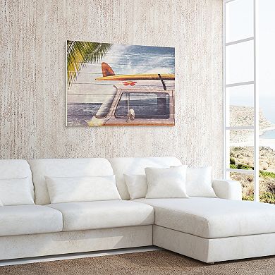 Beach Bound Arte de Legno Digital Print on Solid Wood Wall Art