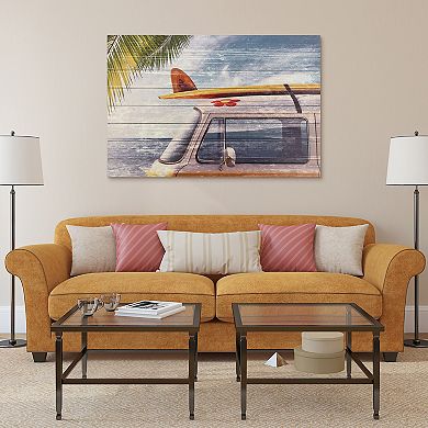 Beach Bound Arte de Legno Digital Print on Solid Wood Wall Art