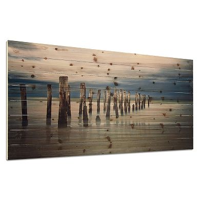 Low Tide Arte de Legno Digital Print on Solid Wood Wall Art