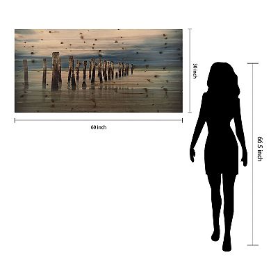 Low Tide Arte de Legno Digital Print on Solid Wood Wall Art