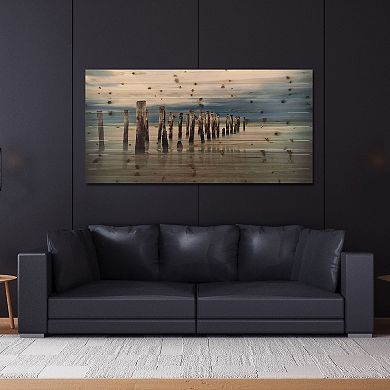 Low Tide Arte de Legno Digital Print on Solid Wood Wall Art