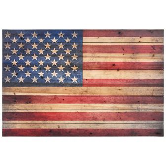 American Dream Arte de Legno Digital Print on Solid Wood Wall Art