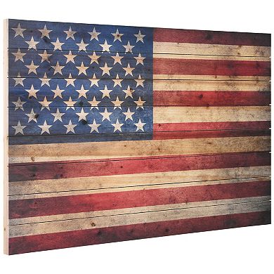 American Dream Arte de Legno Digital Print on Solid Wood Wall Art