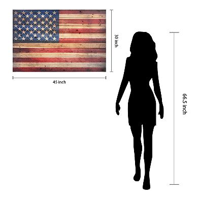 American Dream Arte de Legno Digital Print on Solid Wood Wall Art