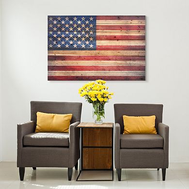 American Dream Arte de Legno Digital Print on Solid Wood Wall Art