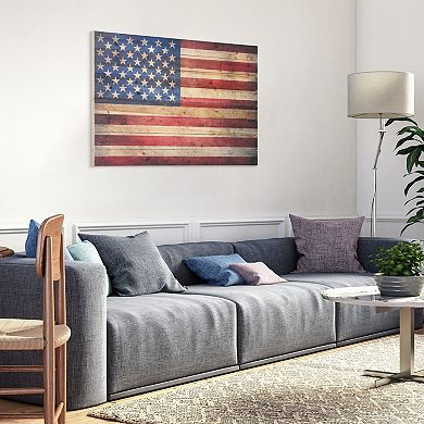 American Dream Arte de Legno Digital Print on Solid Wood Wall Art