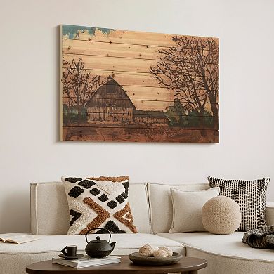 Erstwhile Barn 1 Arte de Legno Digital Print on Solid Wood Wall Art