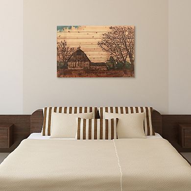 Erstwhile Barn 1 Arte de Legno Digital Print on Solid Wood Wall Art